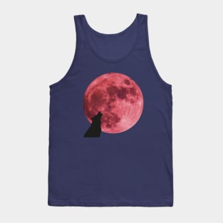 super pink moon wolf Tank Top